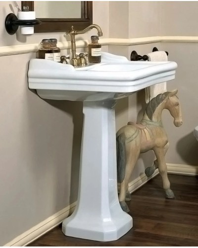 Раковина 76х59,5 см с одним отверстием под смеситель Azzurra Giunone GIU200/ALZAbix1