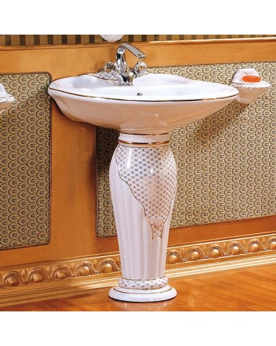 Раковина CeramaLux Lux Classic 54 J-766 Белая