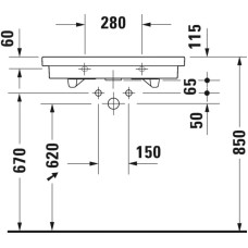 Раковина 70х46 см Duravit 2nd Floor 0491700000