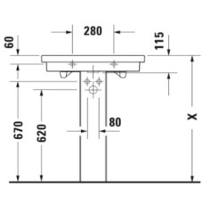 Раковина 70х46 см Duravit 2nd Floor 0491700000