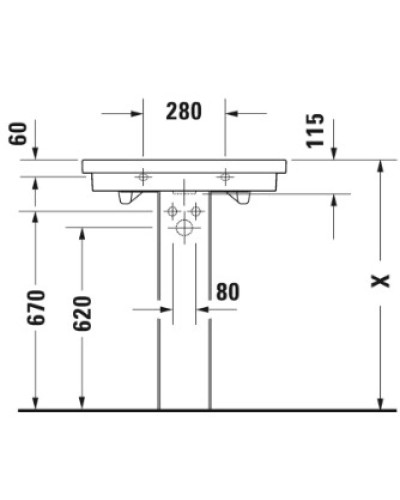 Раковина 70х46 см Duravit 2nd Floor 0491700000
