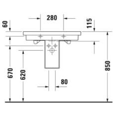 Раковина 70х46 см Duravit 2nd Floor 0491700000
