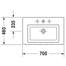 Раковина 70х46 см Duravit 2nd Floor 0491700000