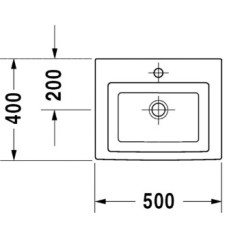 Раковина 50х40 см Duravit 2nd Floor 0790500000