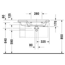 Раковина 80х48 см Duravit DuraStyle 2326800000