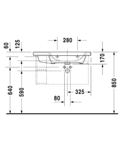 Раковина 80х48 см Duravit DuraStyle 2326800000