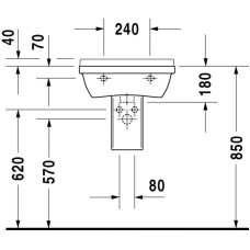 Раковина 50х36 см Duravit Starck 3 0300500000