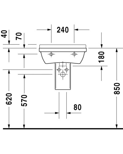 Раковина 50х36 см Duravit Starck 3 0300500000