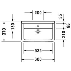 Раковина 60х37 см Duravit Starck 3 0301600000