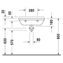 Раковина 60х37 см Duravit Starck 3 0301600000