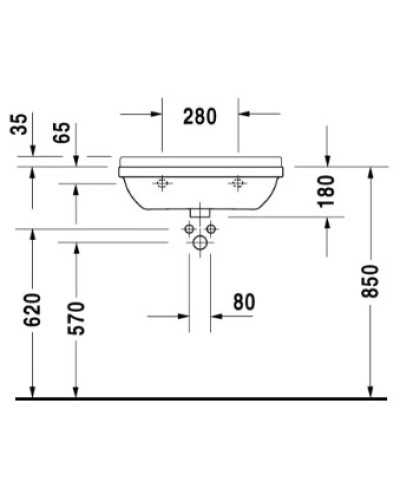 Раковина 60х37 см Duravit Starck 3 0301600000