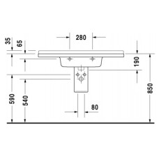 Раковина 105х48,5 см Duravit Starck 3 0304100000