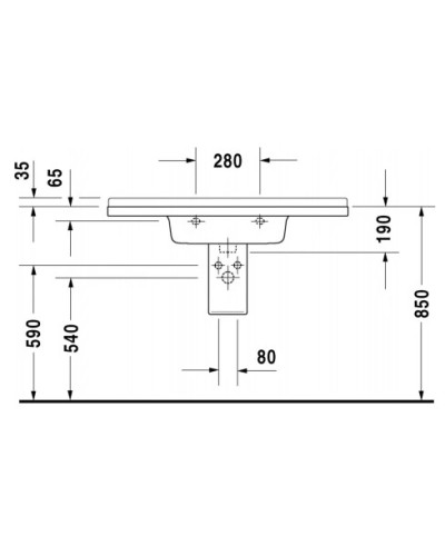 Раковина 105х48,5 см Duravit Starck 3 0304100000