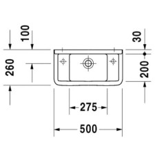 Раковина 50х26 см Duravit Starck 3 0751500000