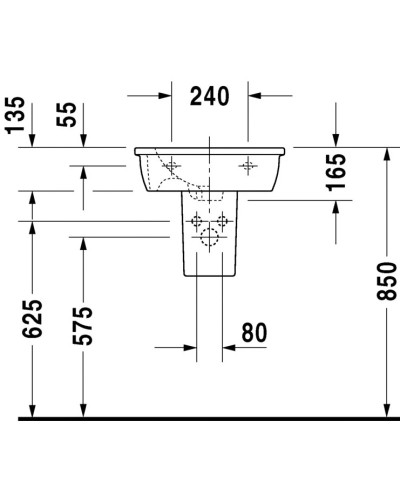 Раковина 47х35 см Duravit Darling New 0731470000