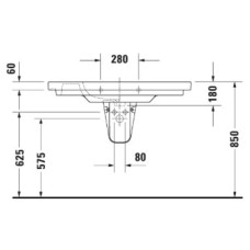 Раковина 105х48 см Duravit D-Code 03421000002