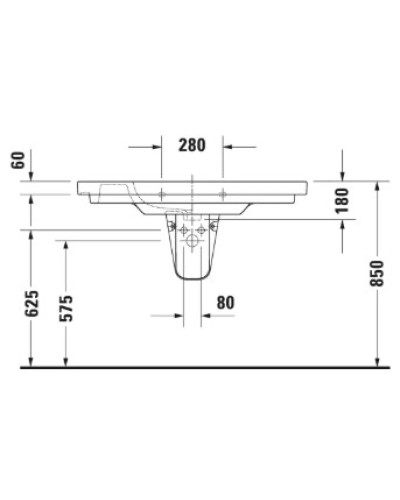 Раковина 105х48 см Duravit D-Code 03421000002