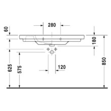 Раковина 105х48 см Duravit D-Code 03421000002