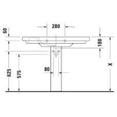 Раковина 105х48 см Duravit D-Code 03421000002