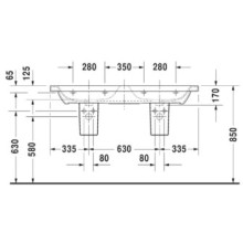 Раковина 130х48 см Duravit DuraStyle 2338130000