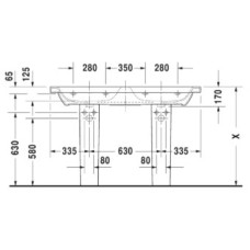 Раковина 130х48 см Duravit DuraStyle 2338130000