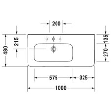 Раковина 100х48 см Duravit DuraStyle 2325100000