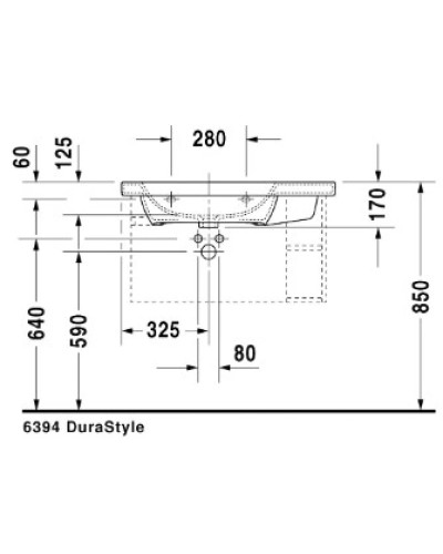 Раковина 80х48 см Duravit DuraStyle 2325800000