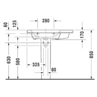 Раковина 80х48 см Duravit DuraStyle 2325800000