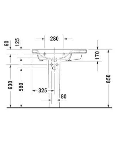 Раковина 80х48 см Duravit DuraStyle 2325800000