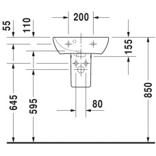 Раковина 45х32 см Duravit ME by Starck 0719450000