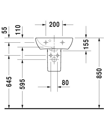 Раковина 45х32 см Duravit ME by Starck 0719450000
