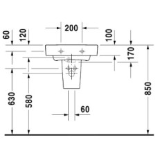 Раковина 50х39 см Duravit Starck 2 0714500000