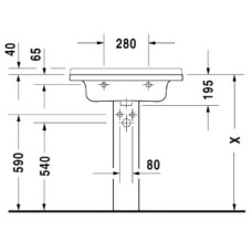 Раковина 70х49 см Duravit Starck 3 0304700000