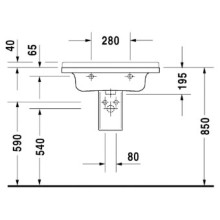 Раковина 70х49 см Duravit Starck 3 0304700000