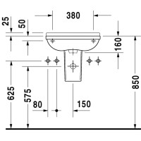 Раковина 50х26 см Duravit Starck 3 0751500008