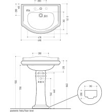 Раковина Migliore Bella 69 20606 Белая