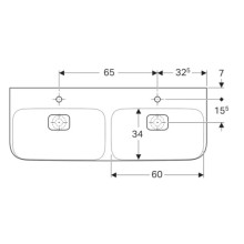 Раковина 130х48 см Geberit myDay 135430600