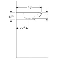 Раковина 130х48 см Geberit myDay 135430600
