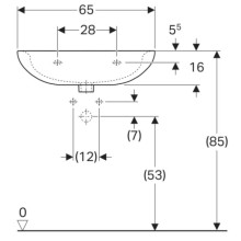 Раковина 65х51 см Geberit Renova 223065000