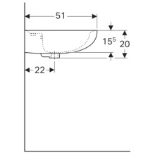 Раковина 65х51 см Geberit Renova 223065000