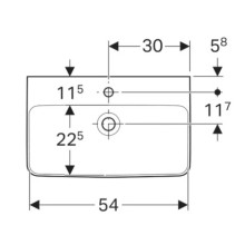 Раковина 60х37 см Geberit Renova Compact 226160000