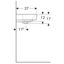 Раковина 65х37 см Geberit Renova Compact 226165000