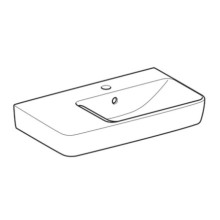 Раковина 65х37 см Geberit Renova Compact 226265000