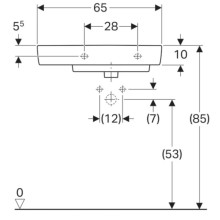Раковина 65х37 см Geberit Renova Compact 226265000