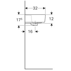 Раковина 45х32 см Geberit Renova Plan 272145000