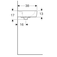 Раковина 50х38 см Geberit Renova Plan 272150000