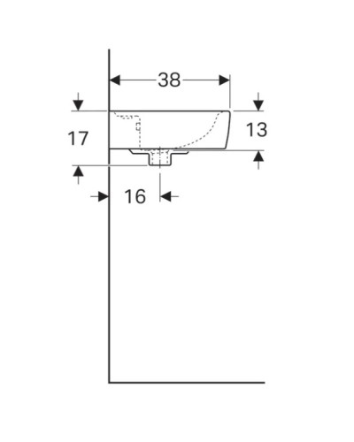 Раковина 50х38 см Geberit Renova Plan 272150000