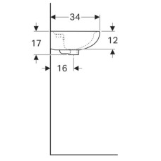 Раковина 45х34 см Geberit Renova 273045000