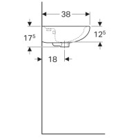 Раковина 50х38 см Geberit Renova 273050000