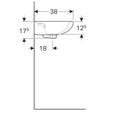 Раковина 50х38 см Geberit Renova 273050000